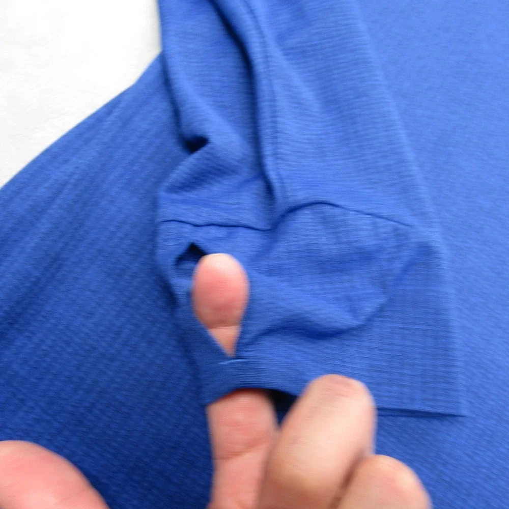 The North Face Shirt Mens Large Blue FlashDry XD 1/4 Zip‎ Lightweight Running